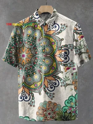 Matteo | Artistic Ethnic Pattern Shirt