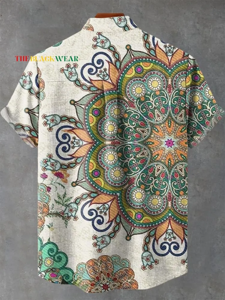 Matteo | Artistic Ethnic Pattern Shirt