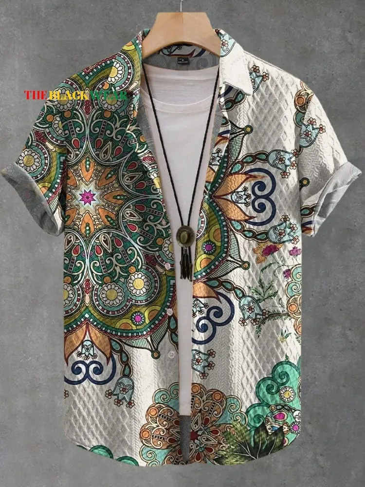 Matteo | Artistic Ethnic Pattern Shirt