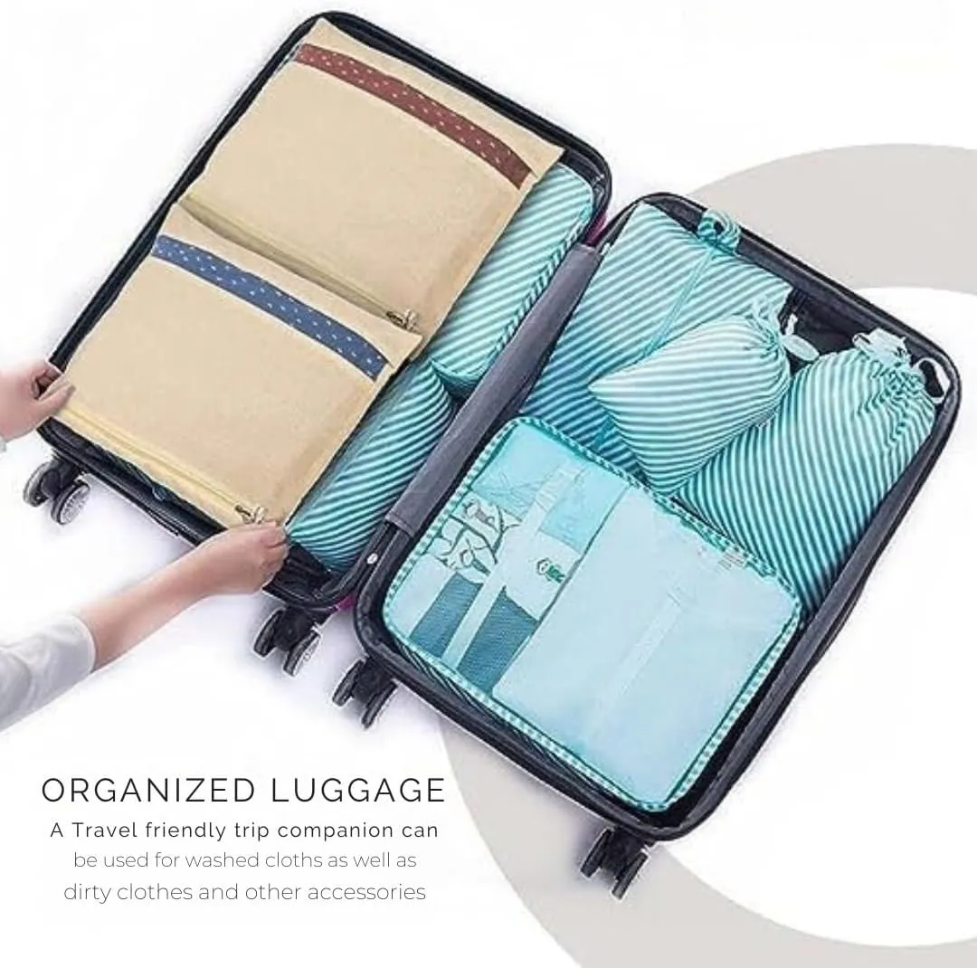 Mayatra's Organic Cotton Saree Storage Bags - Wardrobe Organizer With Zipper - 14 * 16 inches (Pack Of 5)
