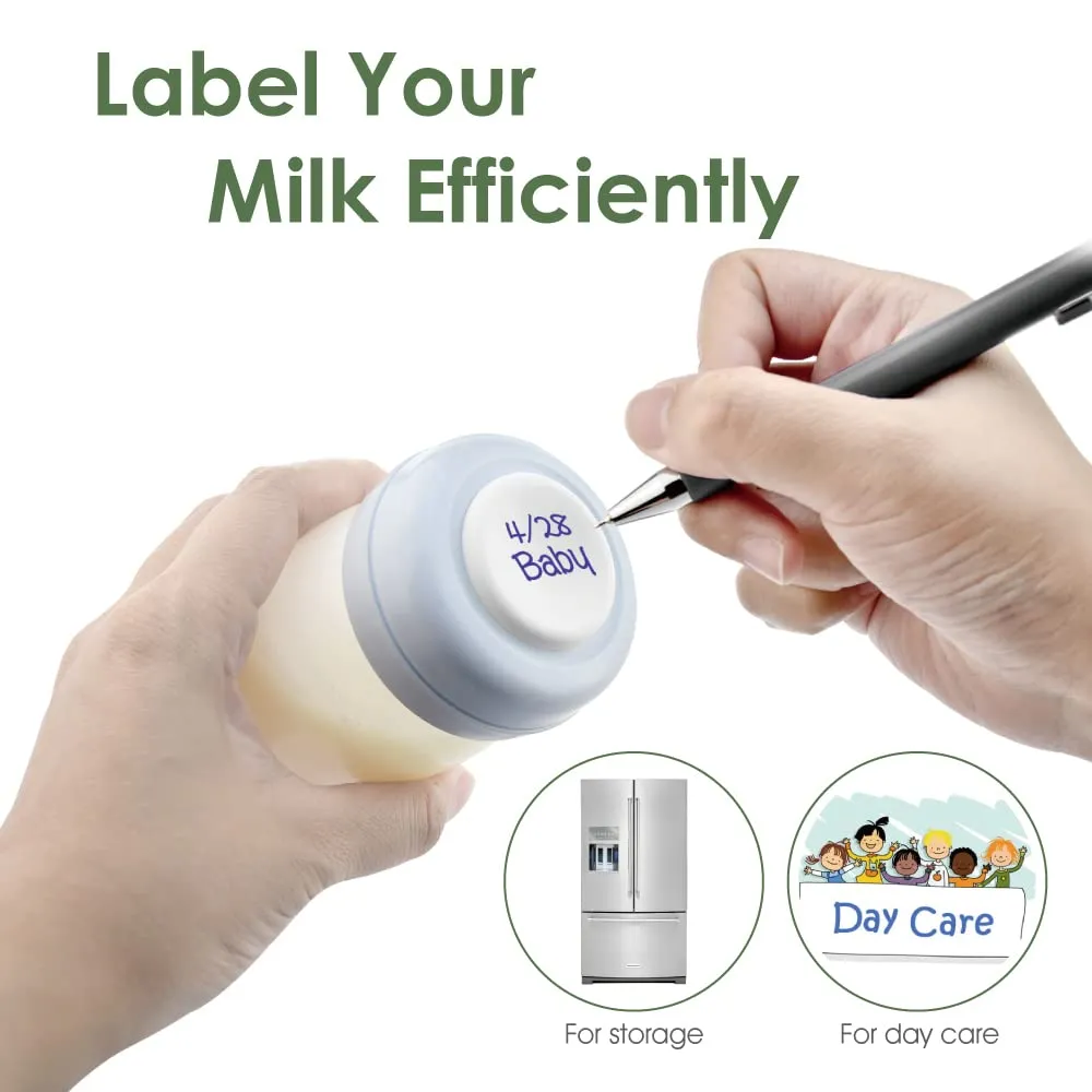 Maymom Wide Neck Breastmilk Collection n Storage Bottle 5.4 oz; Re-markable SureSeal Disc. Compatible with Spectra S2 Spectra S1 Spectra 9 Plus.