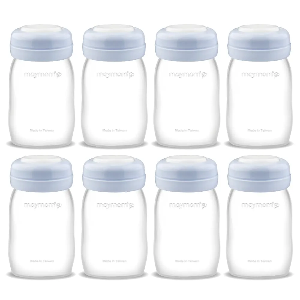 Maymom Wide Neck Breastmilk Collection n Storage Bottle 5.4 oz; Re-markable SureSeal Disc. Compatible with Spectra S2 Spectra S1 Spectra 9 Plus.