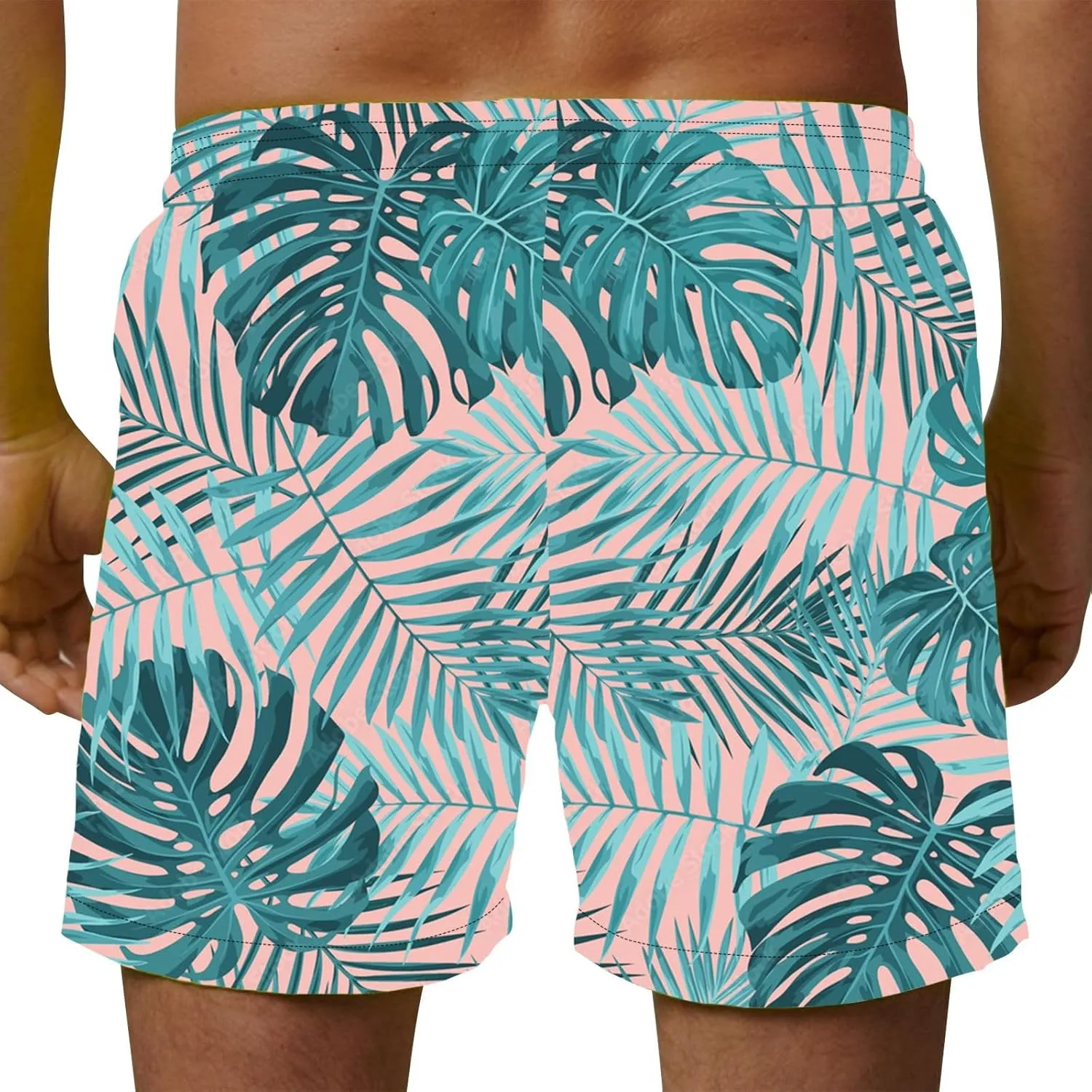 Men 2 Piece Shorts Set Dye Sports Shorts Casual Beach Couple Pants Jean Shorts Mens Swim with Drawstring Mens Swim