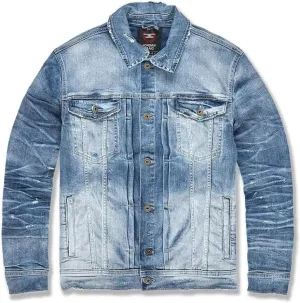 MEN HAMILTON DENIM TRUCKER JACKET (AGED WASH)