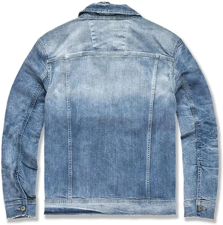 MEN HAMILTON DENIM TRUCKER JACKET (AGED WASH)