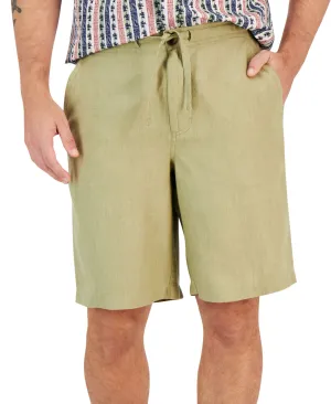 Men's 100% Linen Drawstring Shorts