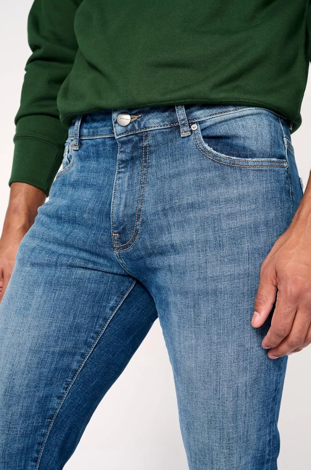 Men's AMS Slim Jeans – Mid Rise, Slim Silhouette, Tailored Fit
