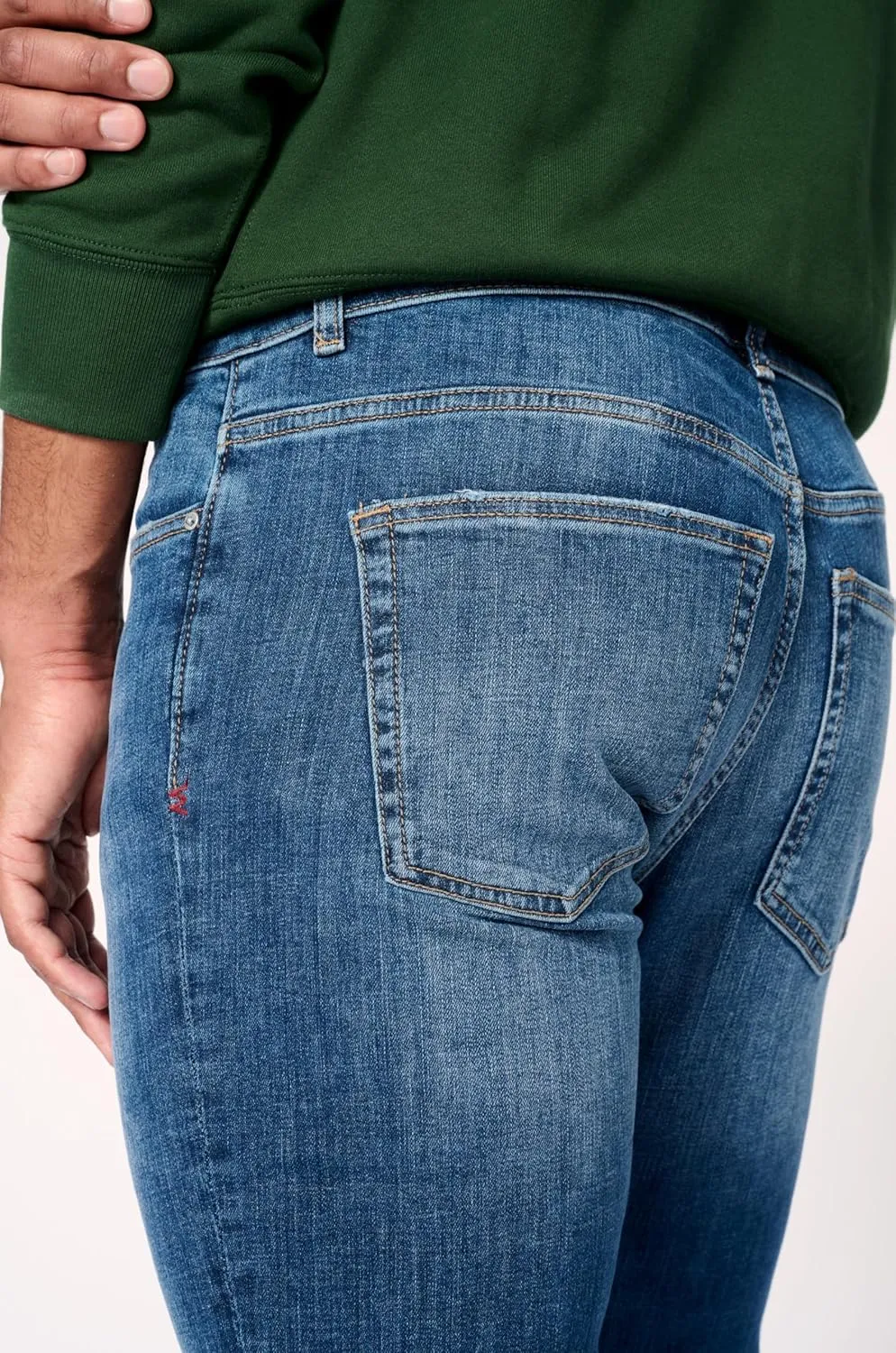 Men's AMS Slim Jeans – Mid Rise, Slim Silhouette, Tailored Fit