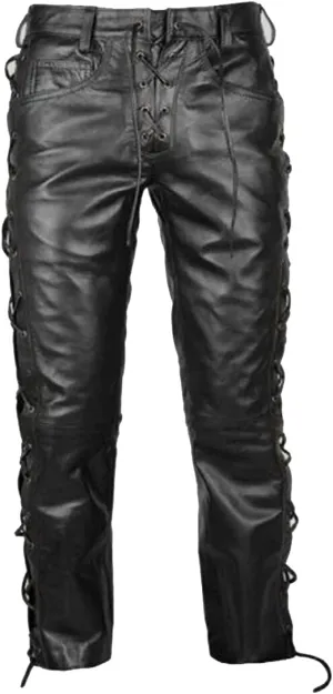 Men's Fashion Genuine Suede Leather Pant Trousers American Native Grain Leather Pants Style Lederhosen