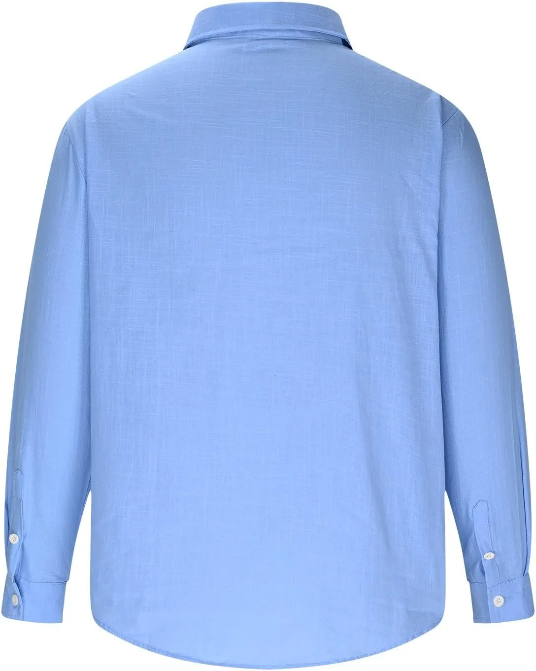 Men's Linen Polos Shirts Long Sleeve Hippie Casual Beach T-Shirt Casual Regular Fit Golf Shirt with Collar