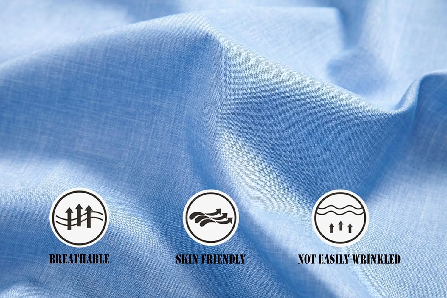 Men’s Long Sleeve Banded Collar(Mandarin Collar) Casual Linen Blended Shirts with Pocket