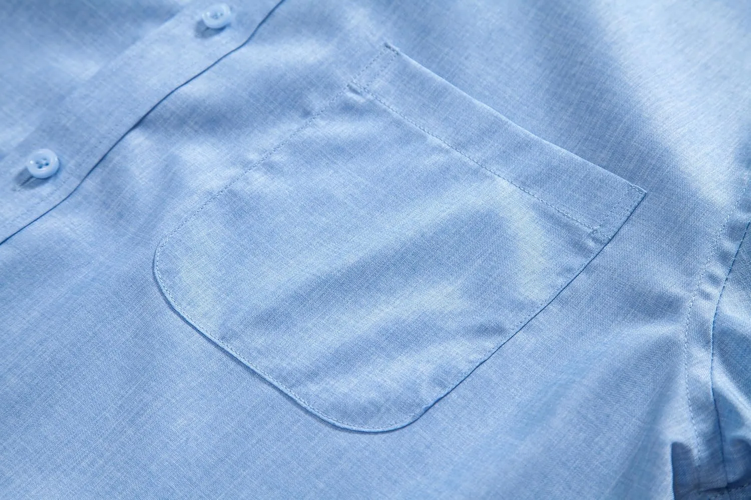 Men’s Long Sleeve Banded Collar(Mandarin Collar) Casual Linen Blended Shirts with Pocket