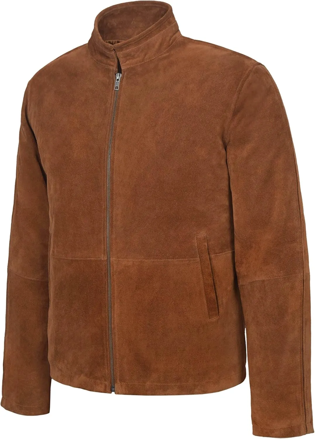 Men's Real Leather Jacket 100% Suede New Classic Fashion Casual Biker Style 5917