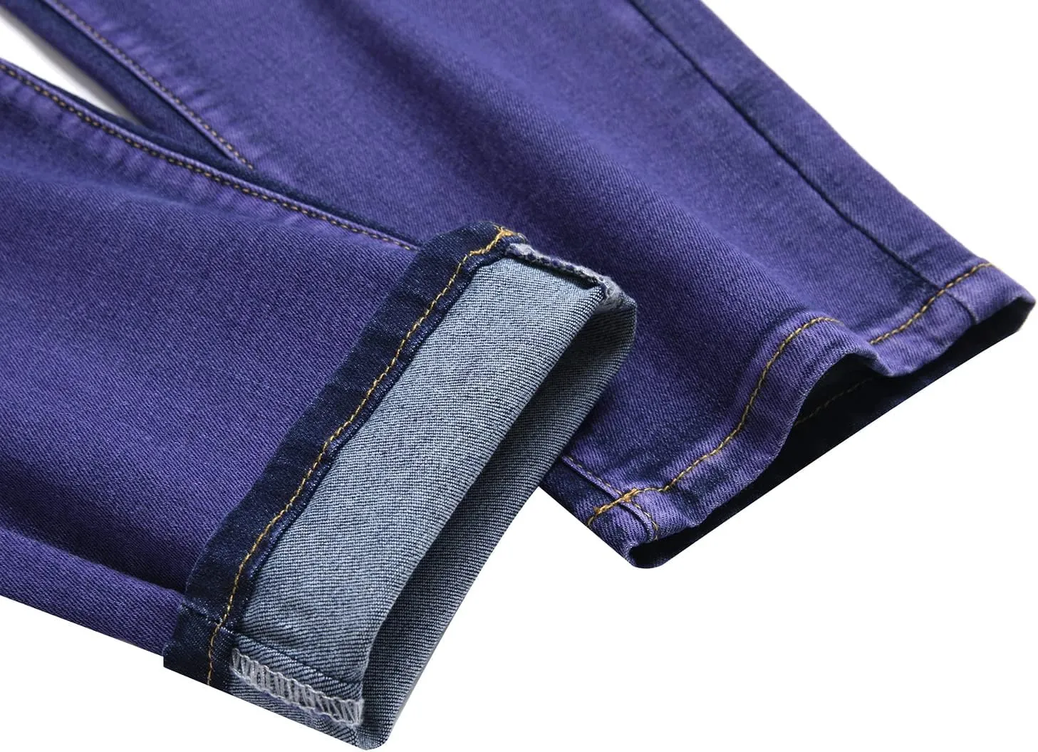 Men's Ripped Jeans,Slim Fit Distressed Straight Leg Fashion Denim Pants