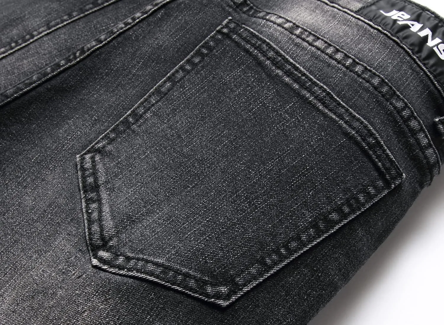 Men's Slim Fashion Ripped Straight Holes Stretchy Jeans
