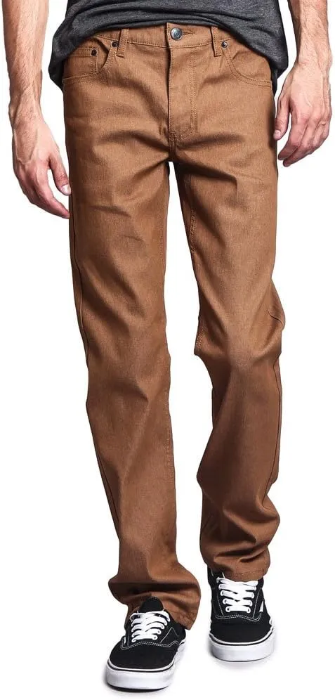 Men's Slim Fit Unwashed Raw Denim Jeans DL980