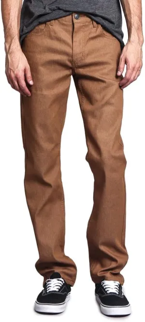 Men's Slim Fit Unwashed Raw Denim Jeans DL980