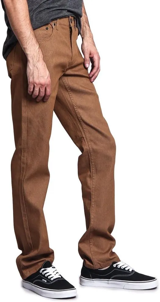 Men's Slim Fit Unwashed Raw Denim Jeans DL980