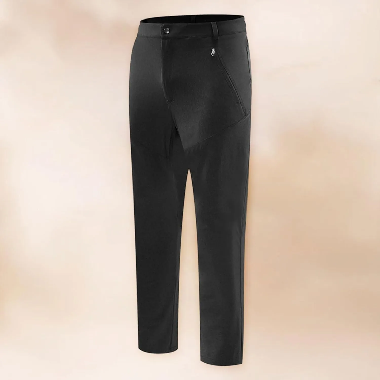 Men's Straight Trousers Loose Sports Casual Trousers Outdoor Charging Hiking Mens Training Pants with Pockets
