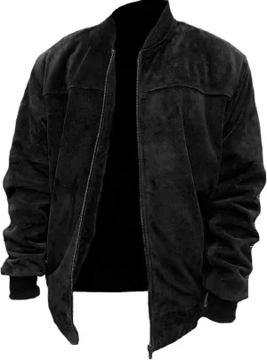 Men's Suede Leather Jacket | Men's Fashion Stylish Suede Leather Jacket