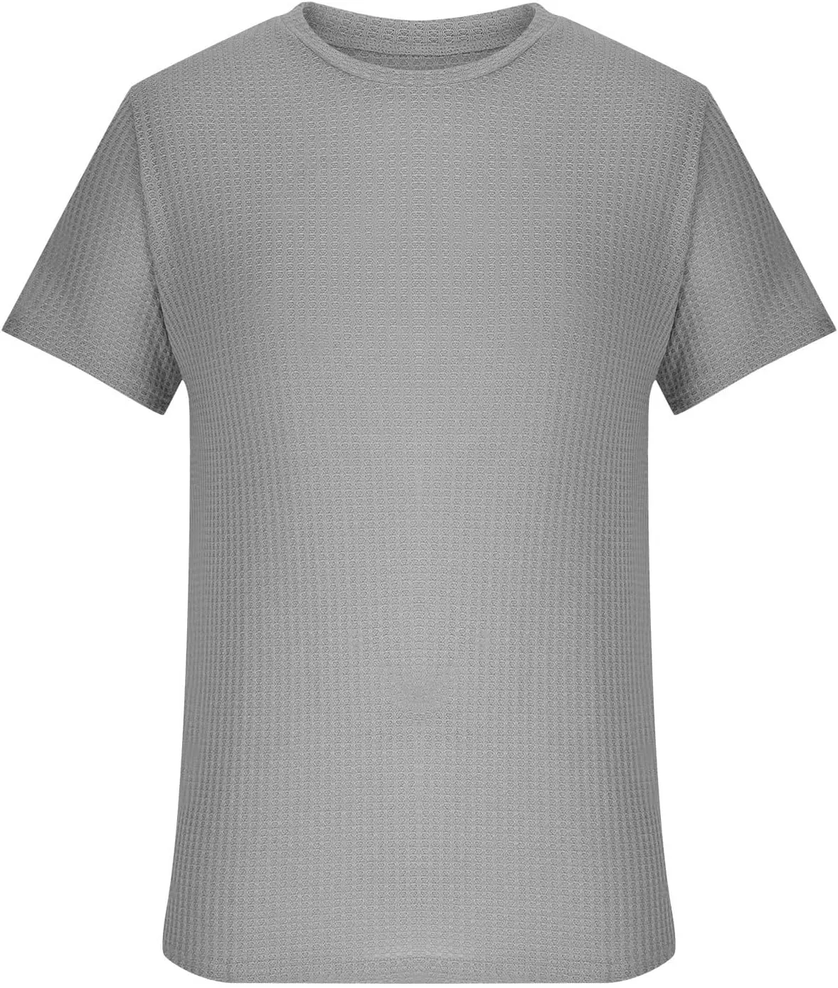 Mens Summer Solid Color Crew Neck Tshirts 2024 Beach Short Sleeve T-Shirt Casual Loose Fit Knitted Tees Clothes