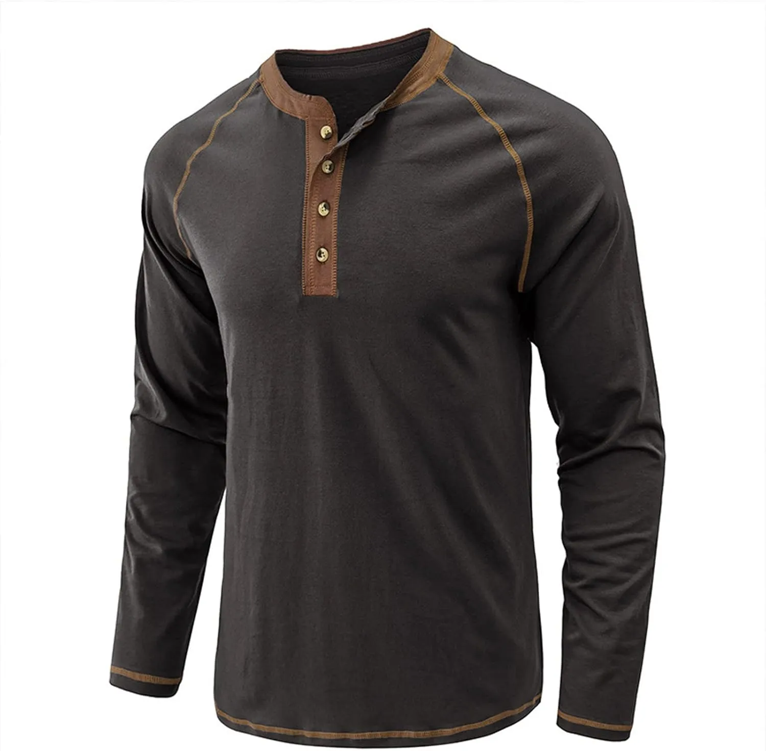Mens T Shirt Polo Long Sleeve Button Down Shirts Casual Loose Muscle Sport Work Tees Shirts Trendy Clothes 2023