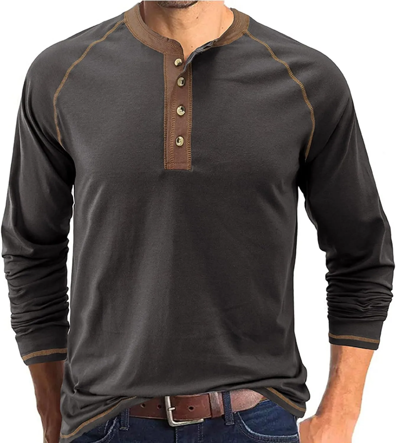 Mens T Shirt Polo Long Sleeve Button Down Shirts Casual Loose Muscle Sport Work Tees Shirts Trendy Clothes 2023