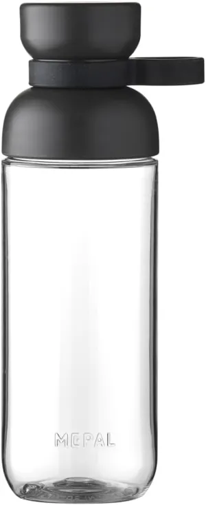 Mepal - Water bottle Vita - Two openings for extra drinking convenience - Refillable drinking bottle - Sports water bottle - 500 ml - Nordic black