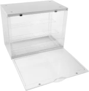 Milisten Transparent Doll Display Case Storage Box for Collectibles Action Figures and Model Figurines Stackable Protective Showcase Ample Space for Larger Items