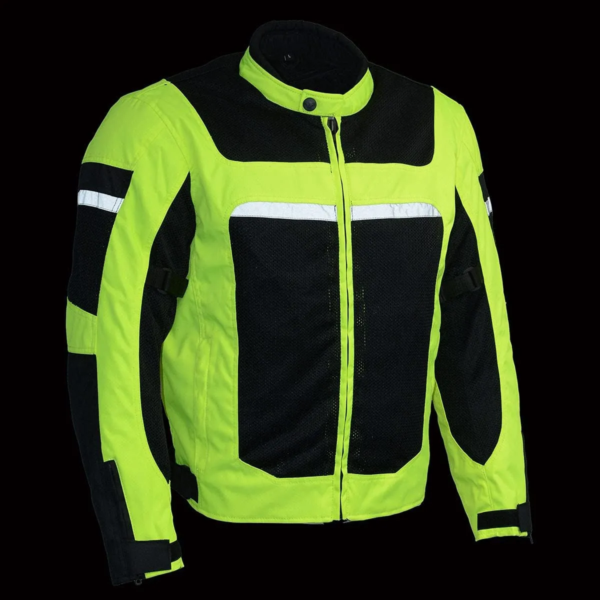 Milwaukee Leather Men's All Season Textile CE Armored Motorcycle Racer Jacket