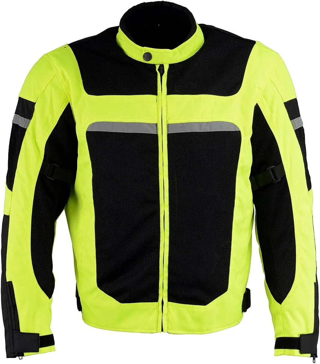 Milwaukee Leather Men's All Season Textile CE Armored Motorcycle Racer Jacket