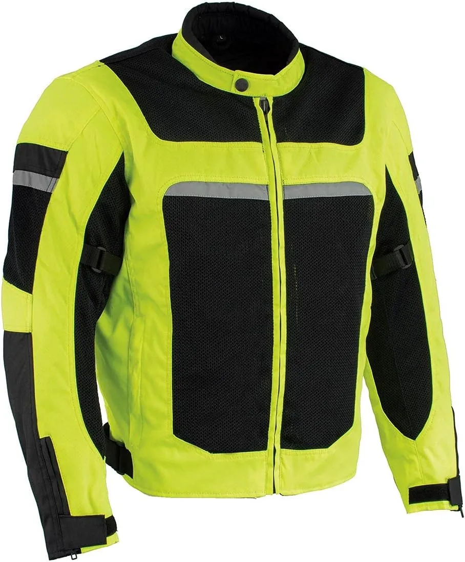 Milwaukee Leather Men's All Season Textile CE Armored Motorcycle Racer Jacket