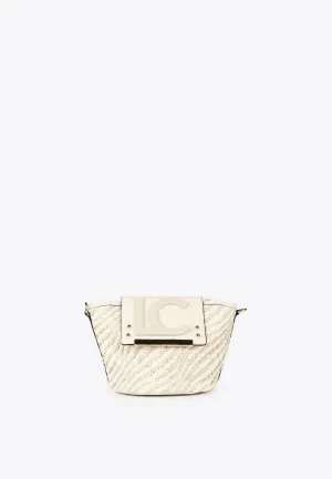 Mini basket-style crossbody bag