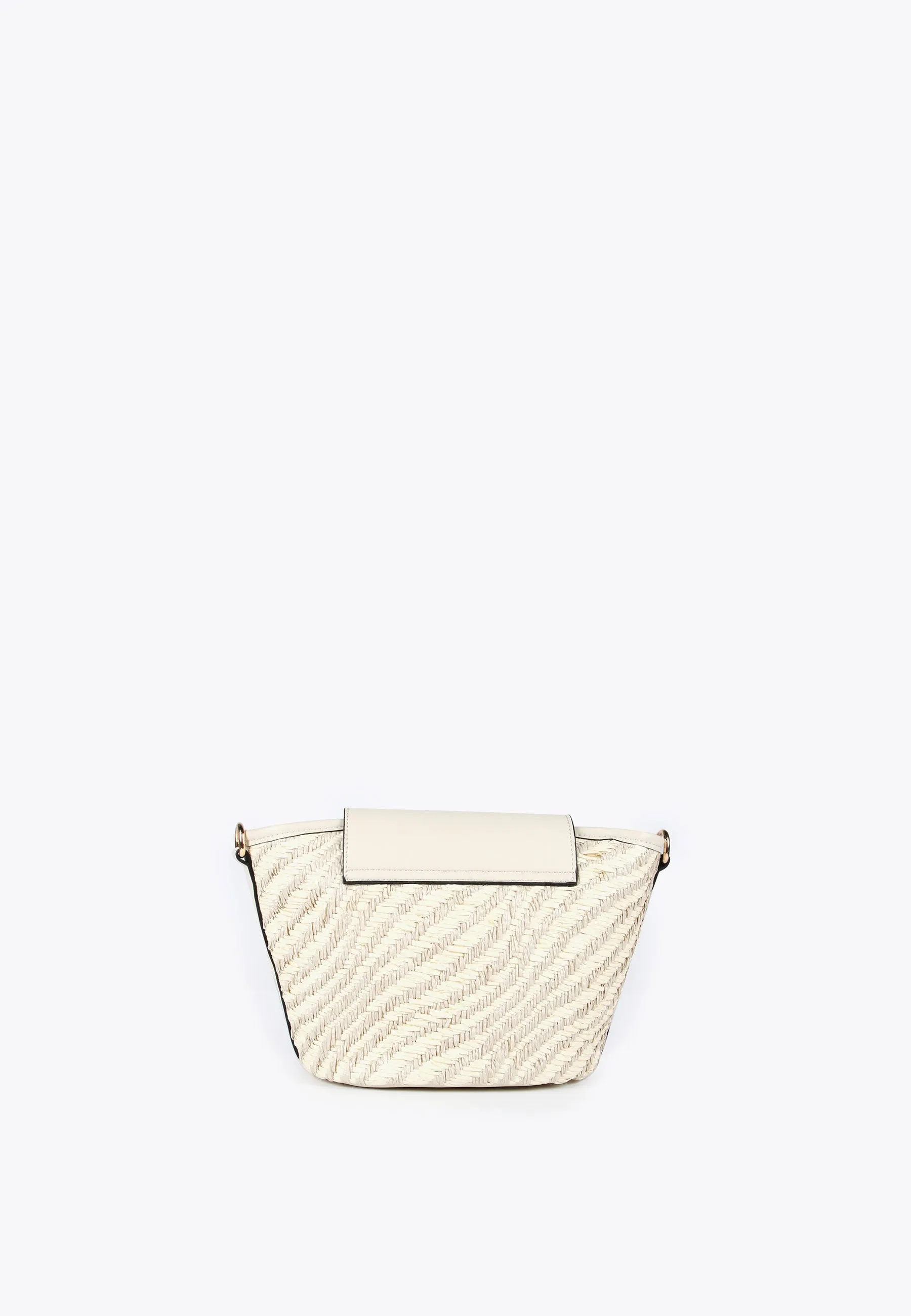 Mini basket-style crossbody bag