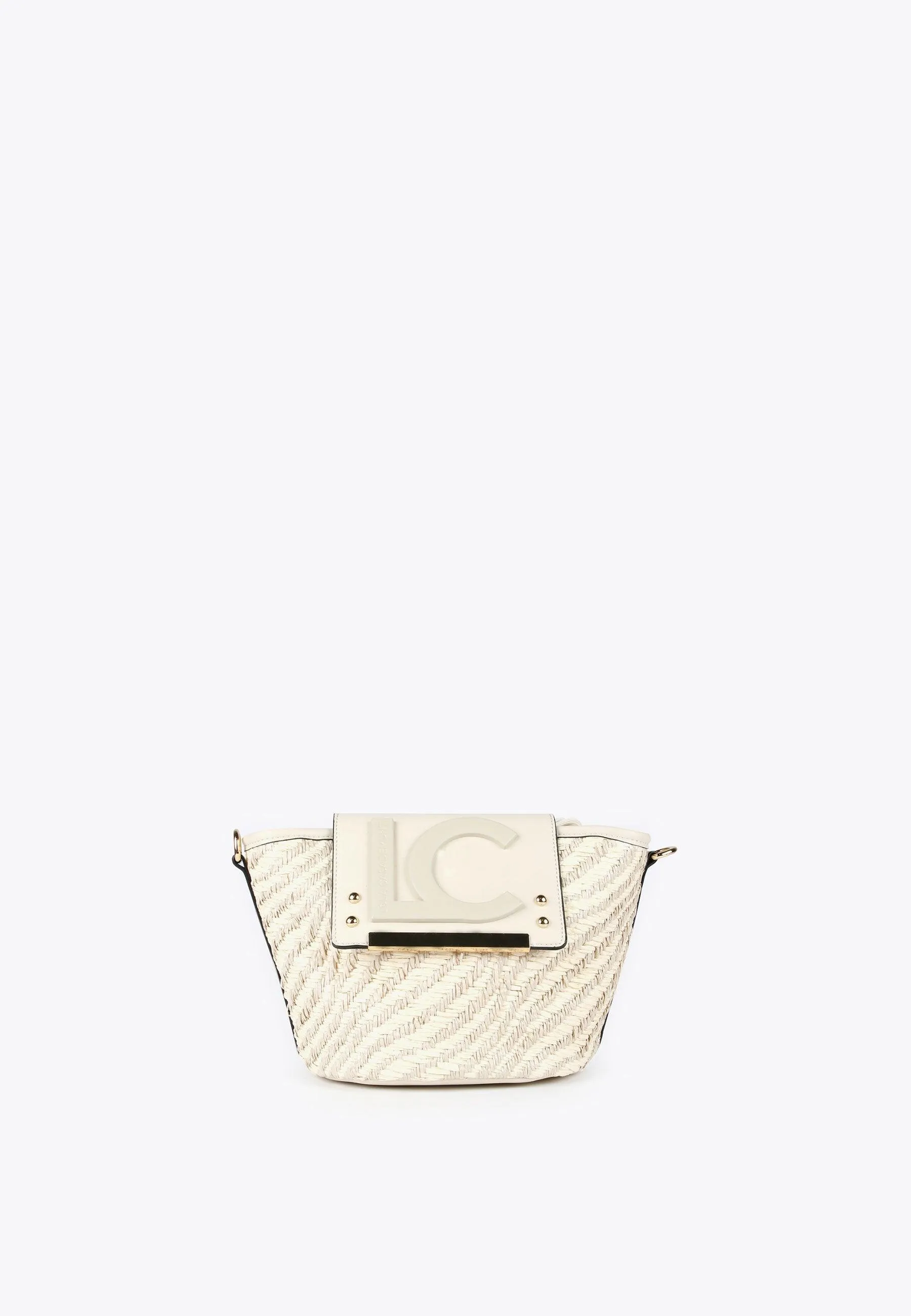Mini basket-style crossbody bag