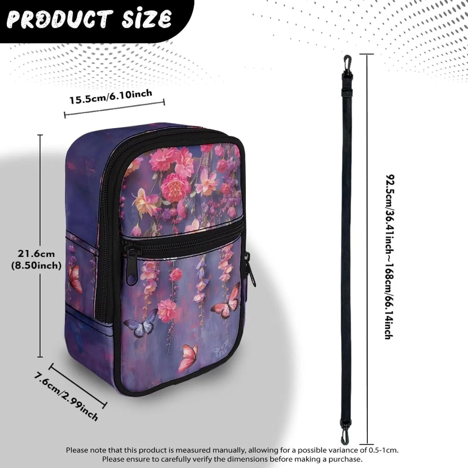 Mini Crossbody Shoulder Sling Bag Multi-Function Travel Pouch Bag Lightweight Stylish Cellphone Purse Wallet
