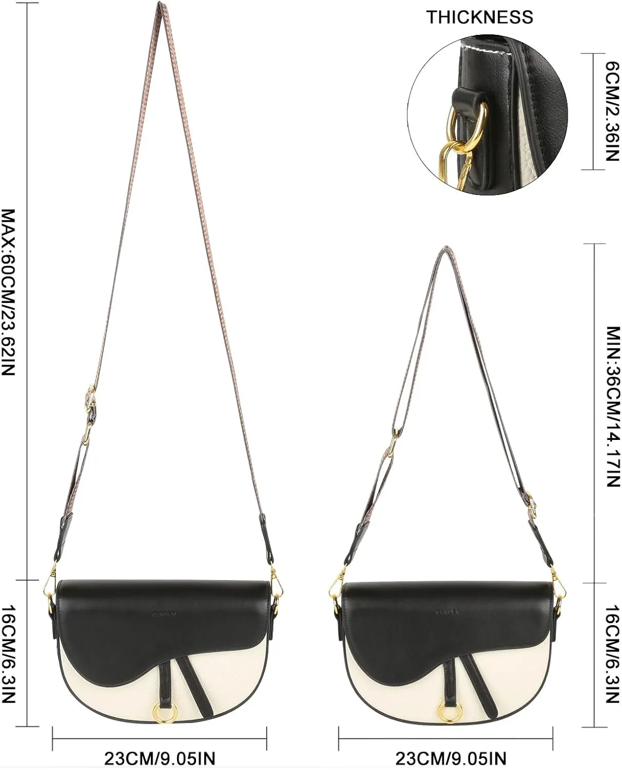 Mini Shoulder Bags for Women,Trendy Saddle Purse,Small Crossbody Bag,Cute PU Leather Clutch Purses Crossbody Handbags
