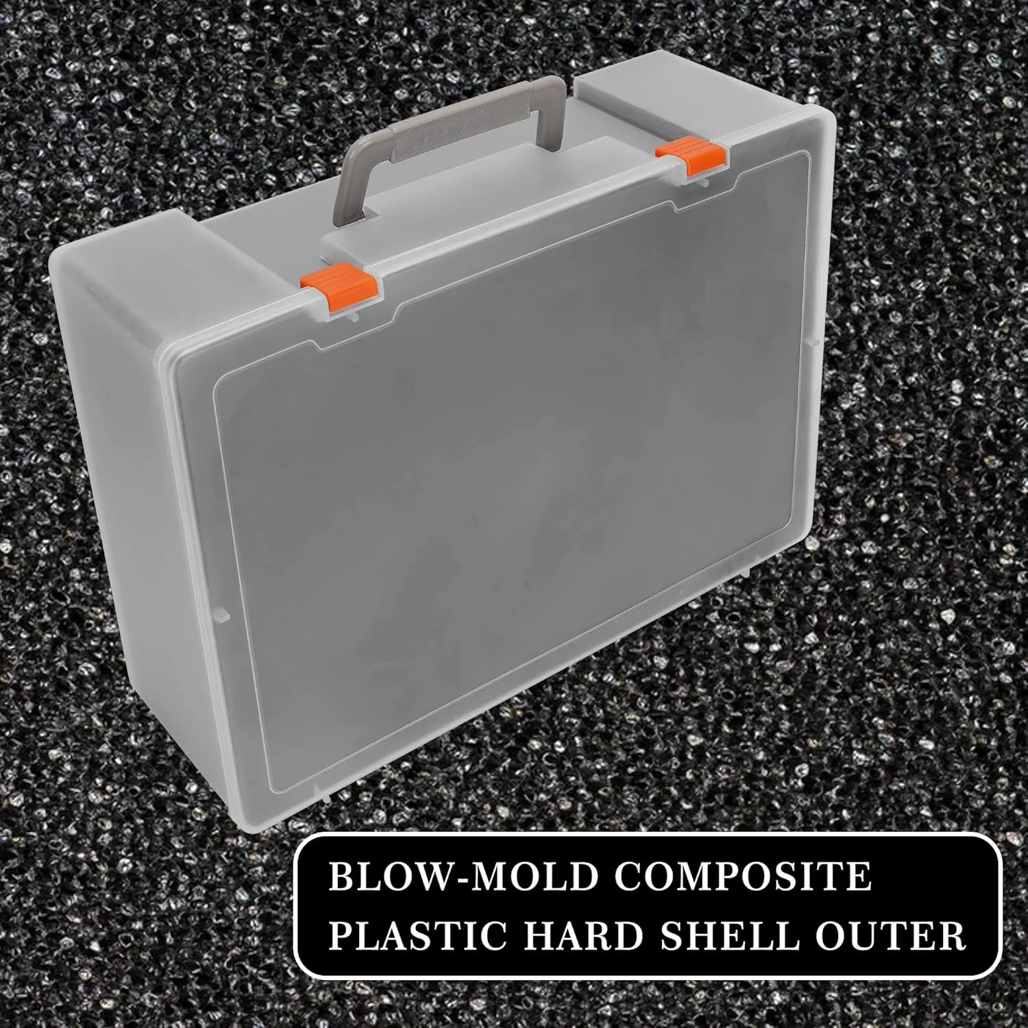Miniature Storage Sturdy Carrying Figure Case -108 Slot Figurine Minature Carrying Case Compatible with D&D and More (Transparent)
