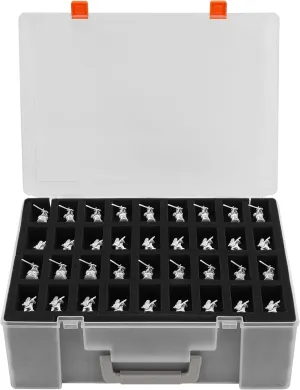 Miniature Storage Sturdy Carrying Figure Case -108 Slot Figurine Minature Carrying Case Compatible with D&D and More (Transparent)