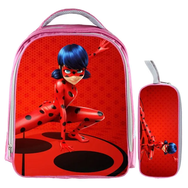 Miraculous Ladybug Marinette Cat School Bags