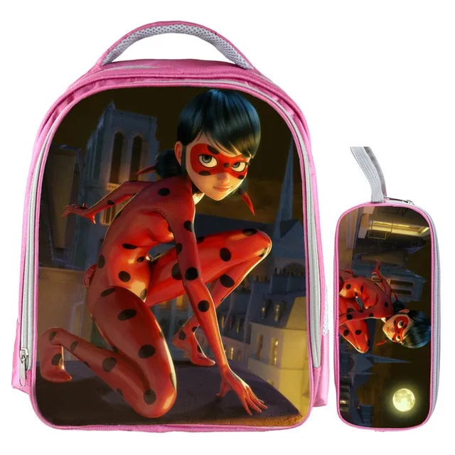 Miraculous Ladybug Marinette Cat School Bags
