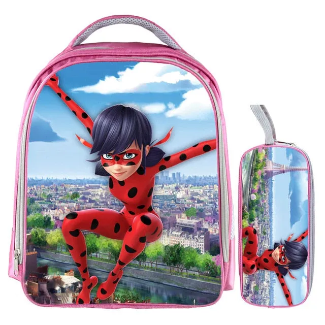 Miraculous Ladybug Marinette Cat School Bags