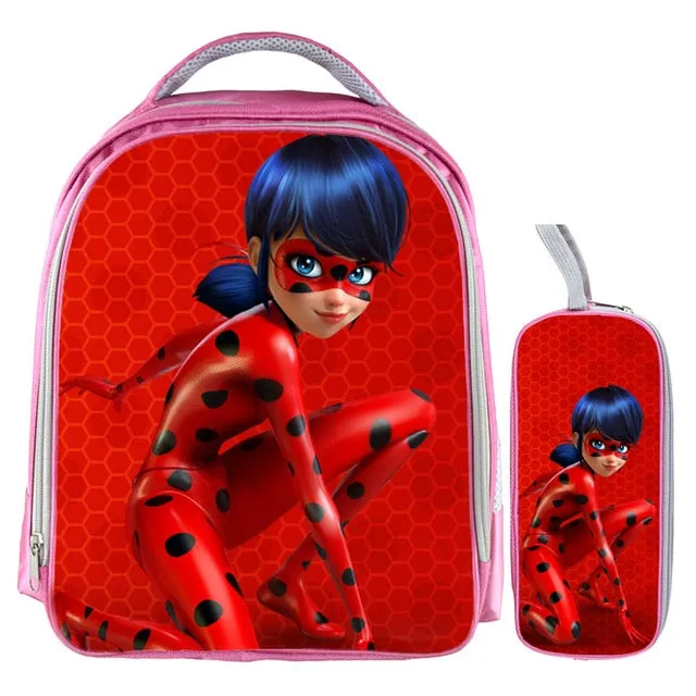 Miraculous Ladybug Marinette Cat School Bags