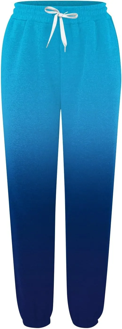 Miyaomn 2024 Fall Sweatpants for Women Baggy Cinch Bottom Joggers High Waisted Drawstring Workout Lounge Trousers with Pocket