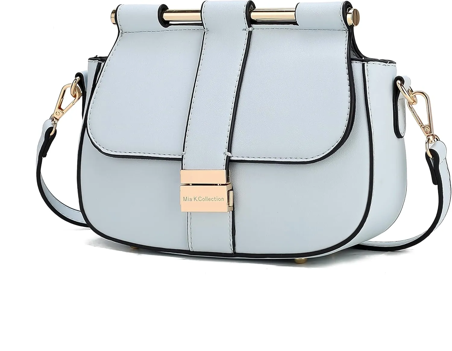 MKF Collection Crossbody Bag for Women, Vegan Leather Shoulder Bags Fashion Handbag Purse