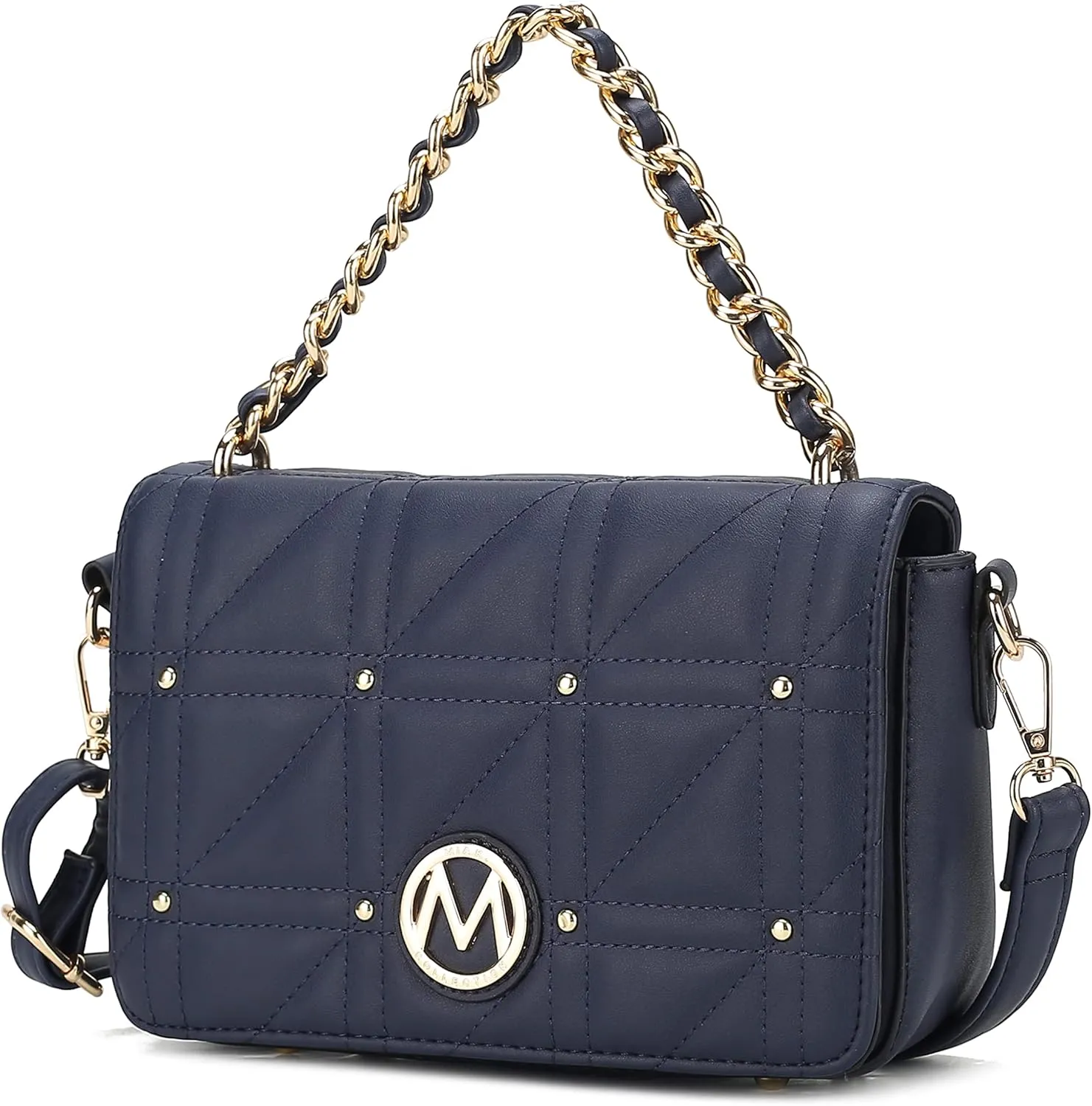 MKF Collection Crossbody Handbag for Women, Vegan Leather Shoulder bag Fashion Messenger Purse