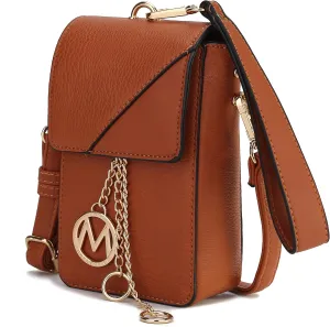 MKF Collection Small Crossbody Bag Cell Phone Purse for Women Card Slots – Vegan Leather Cellphone Bag Case by Mia K