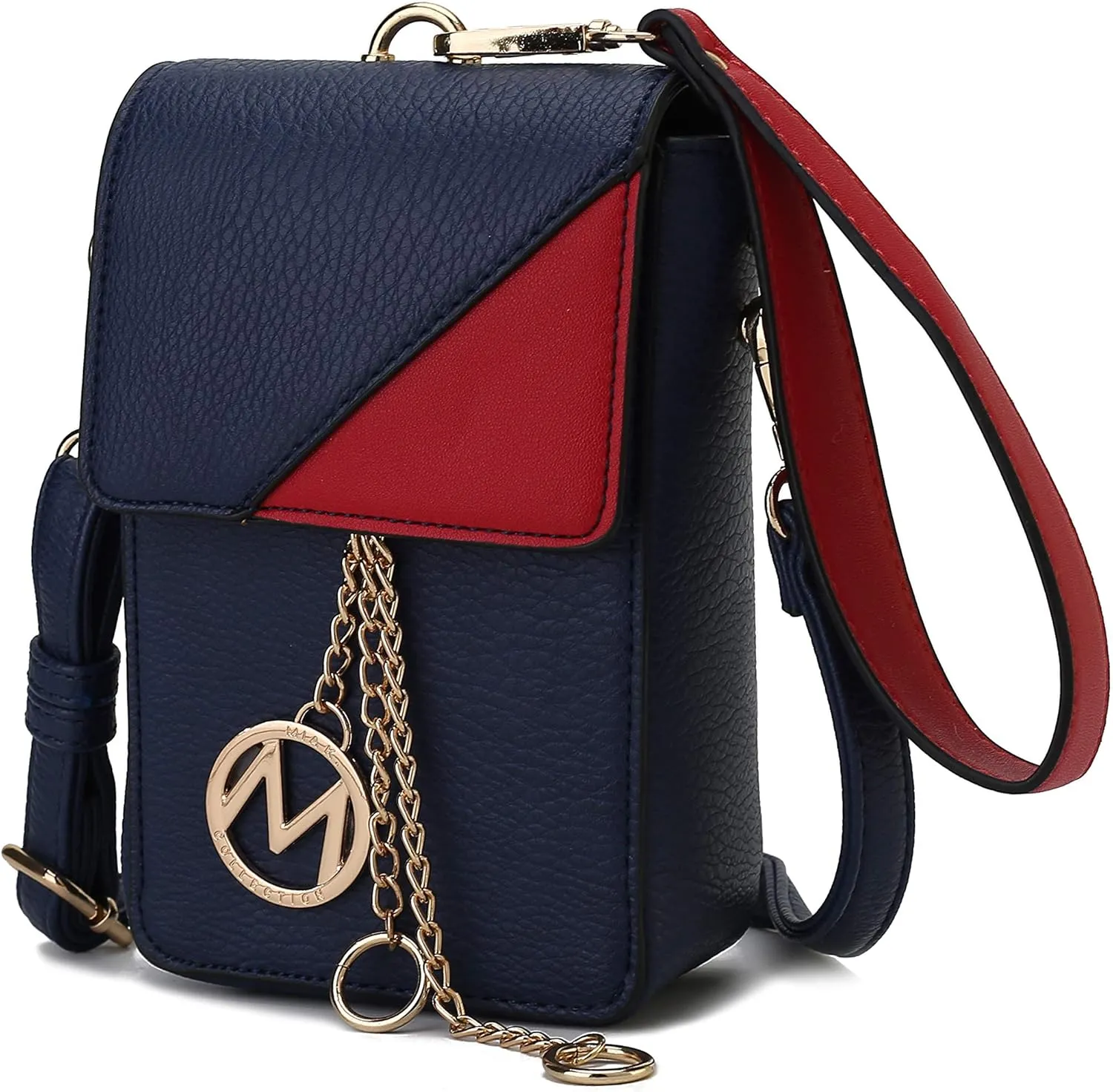 MKF Collection Small Crossbody Bag Cell Phone Purse for Women Card Slots – Vegan Leather Cellphone Bag Case by Mia K