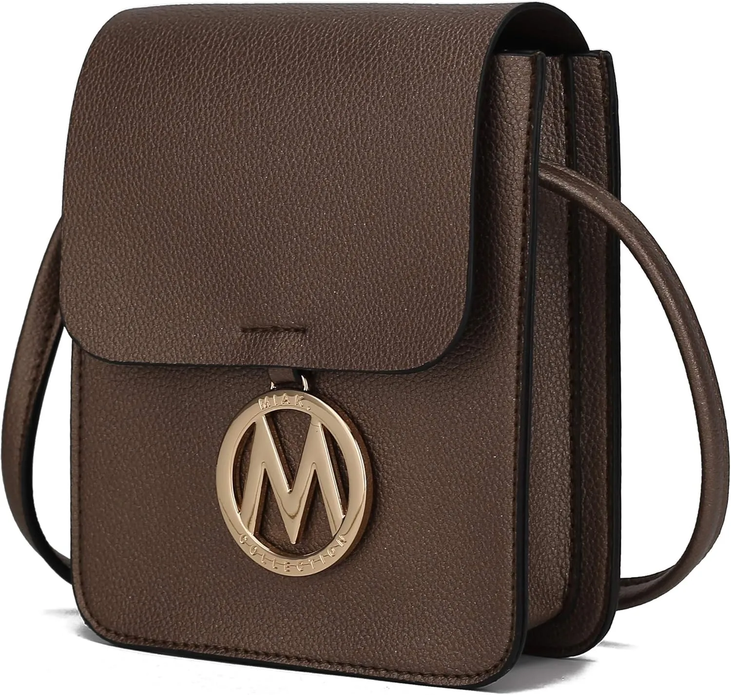 MKF Collection Small Crossbody Bag for Women, Vegan Leather Cell Phone Bag Shoulder Bag By Mia K