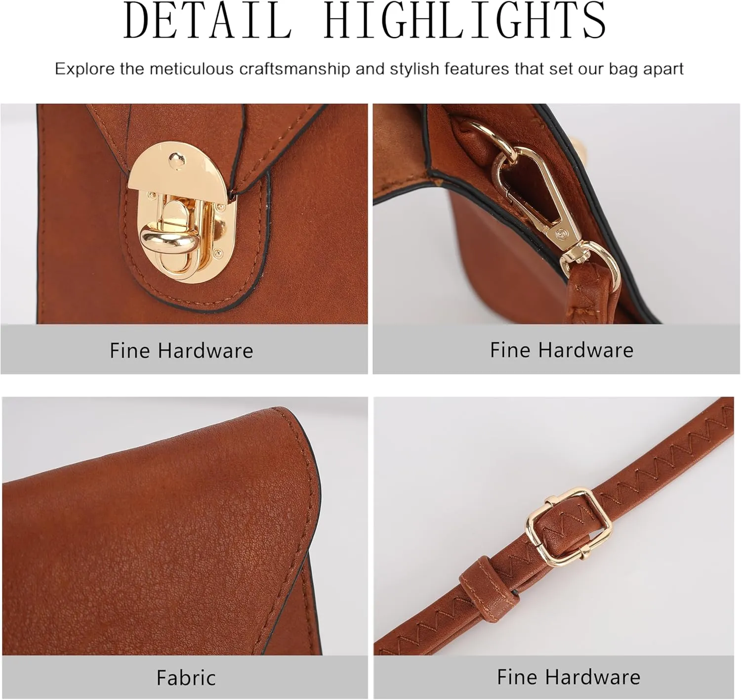 MKF Collection Small Crossbody Cell Phone Case for Women Fashion Turn Lock, Movil phone Bag Adjust Shoulder Strap by Mia K